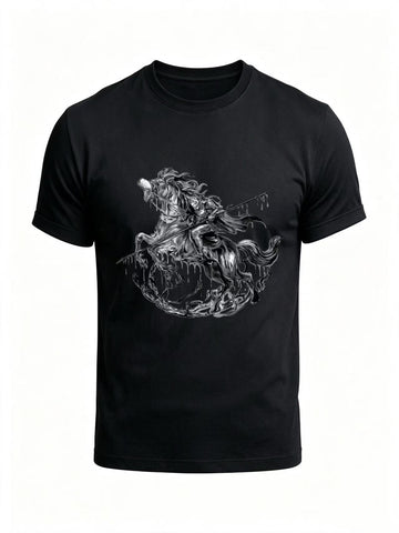 Dark Rider Graphic T-Shirt – Black